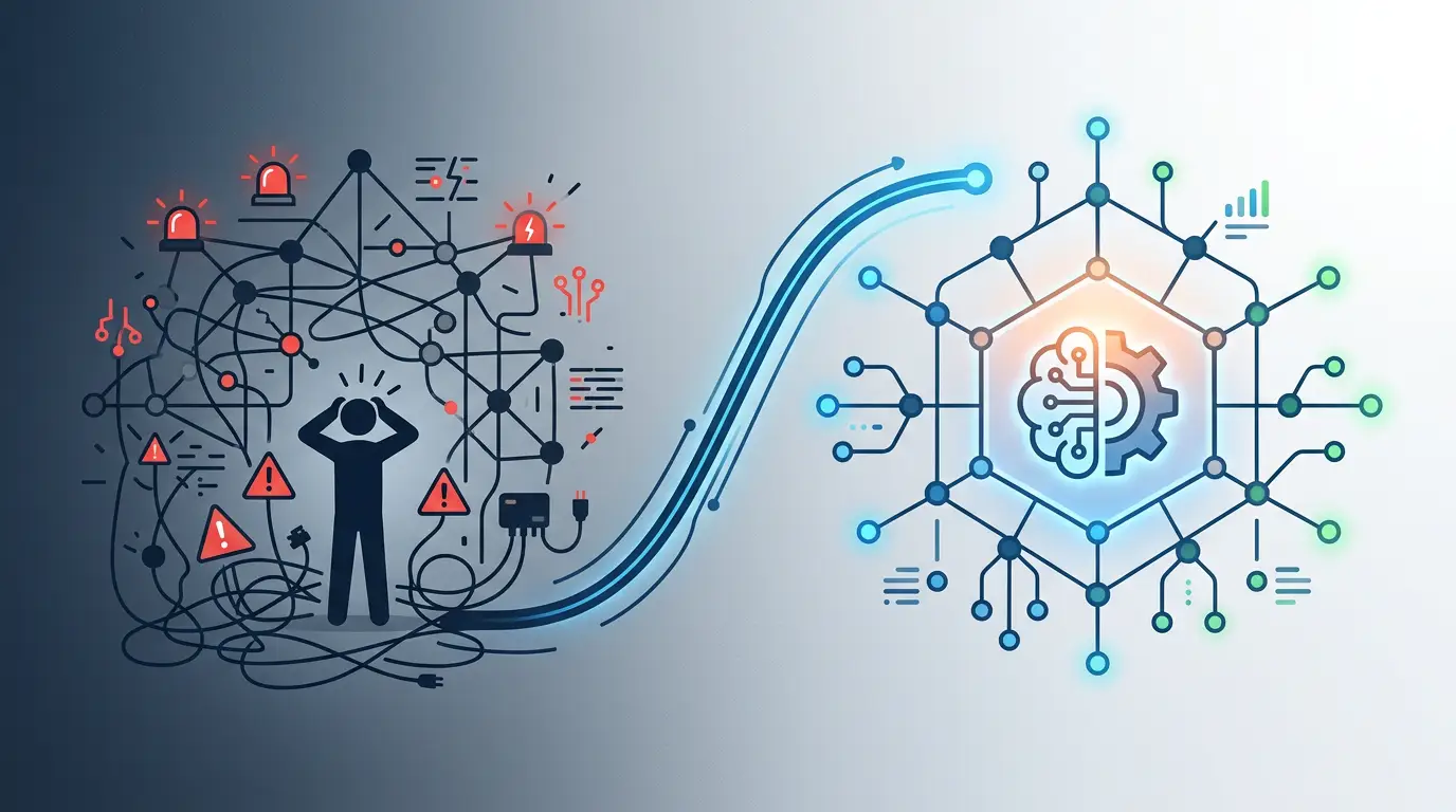 AIOps using artificial intelligence to automate IT operations, detect incidents, and improve infrastructure performance